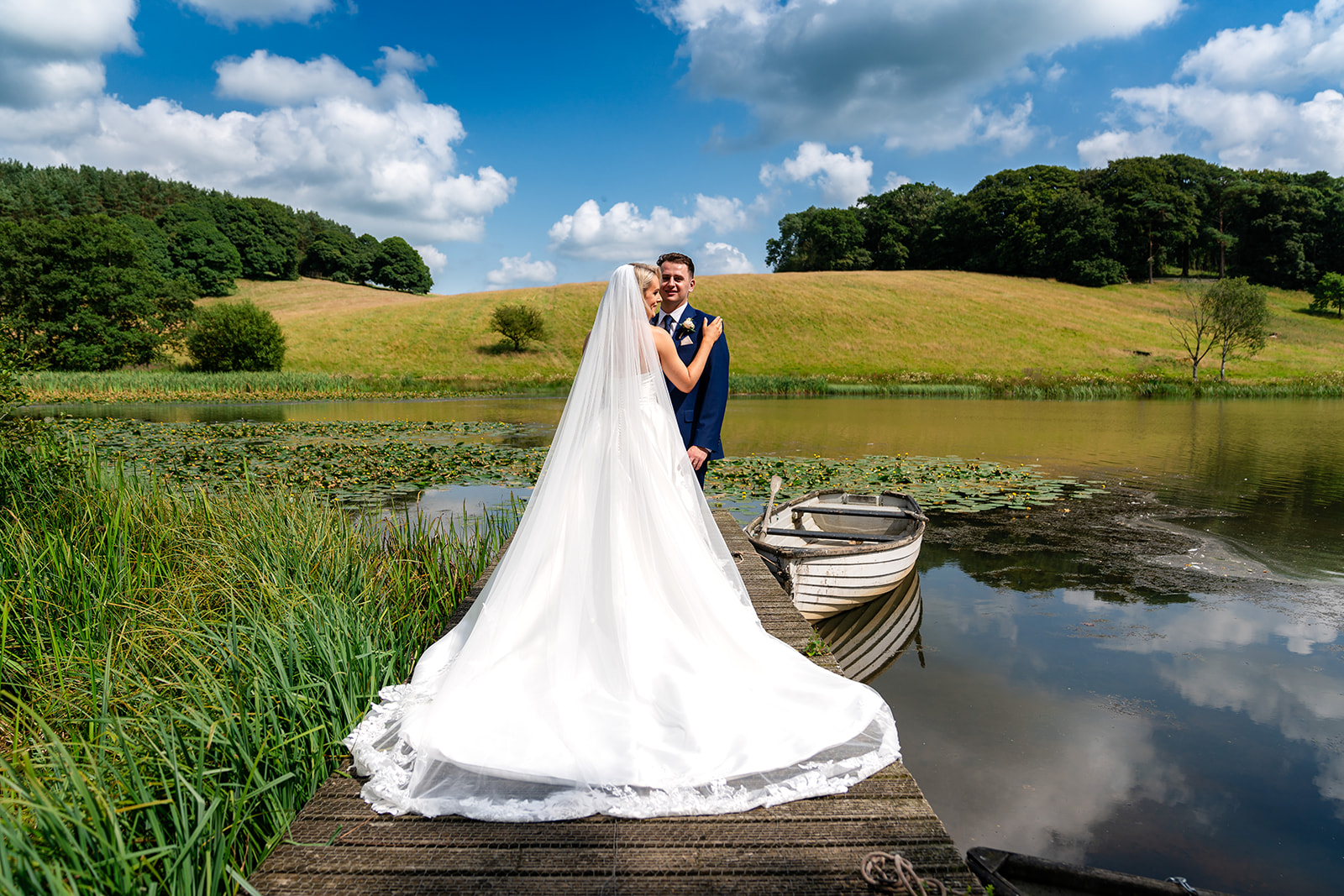 Ashley and David by the lake