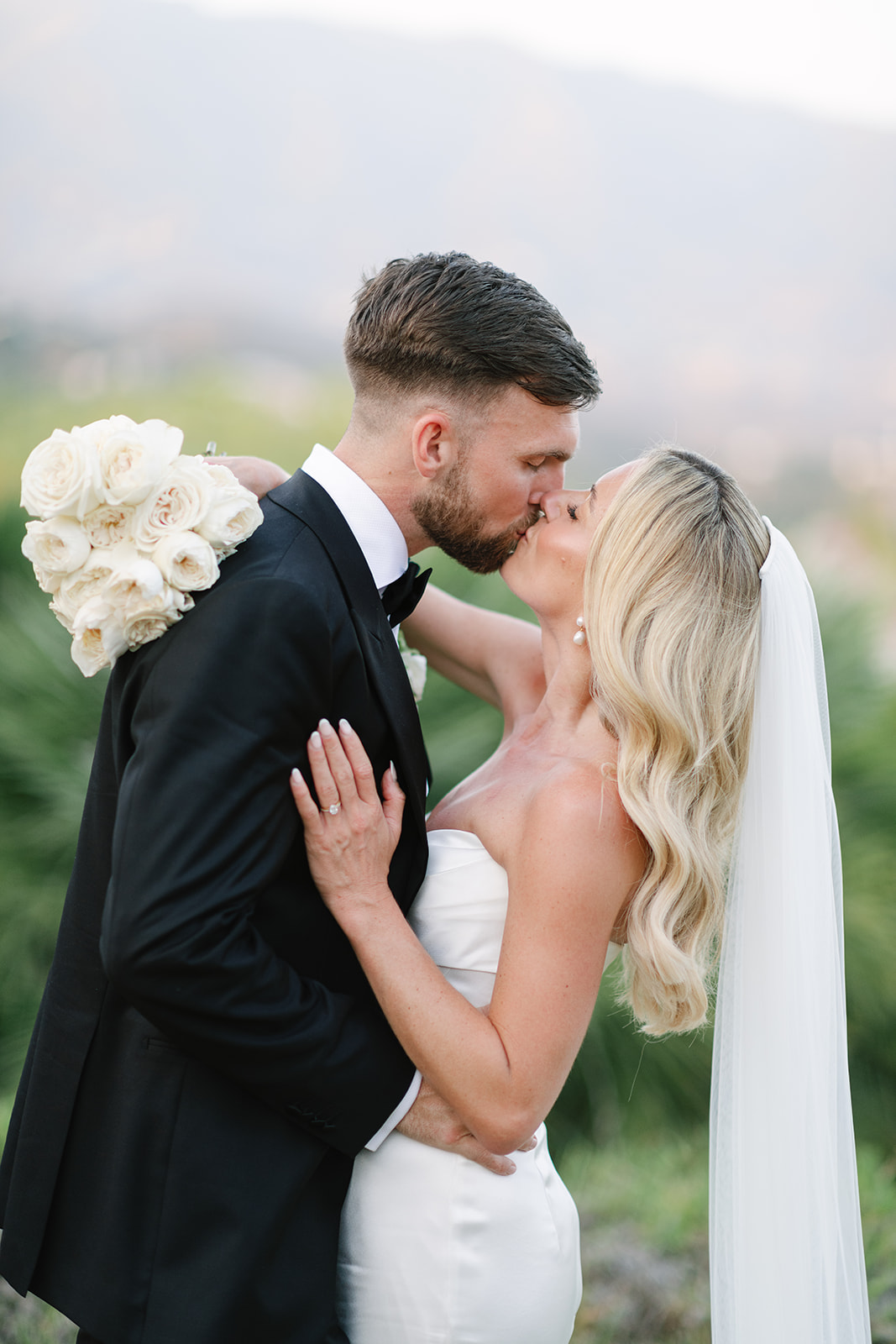 Fine-art detail of wedding flowers and decor
