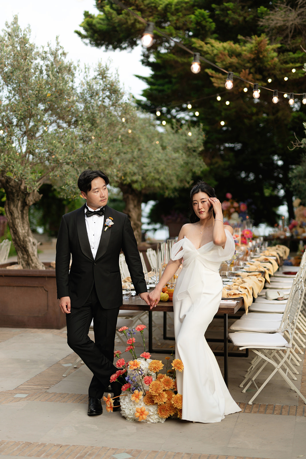 Editorial destination wedding portrait of Soojin and Albert