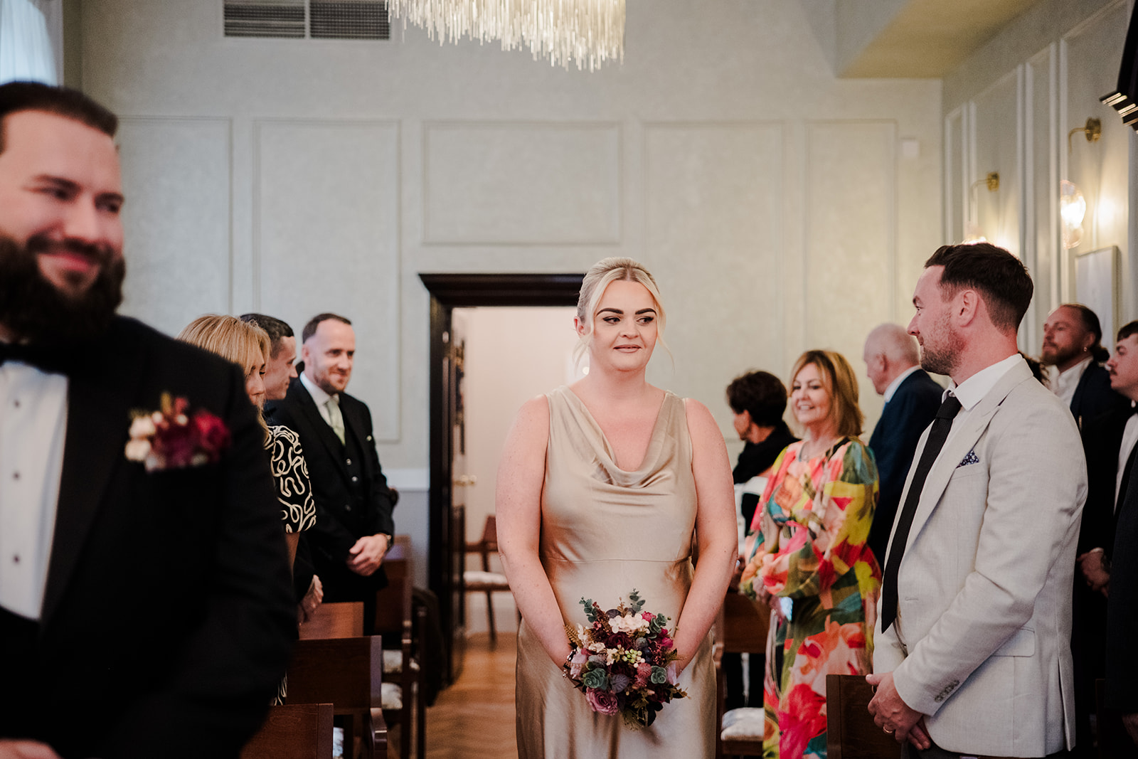 Guests during the ceremony