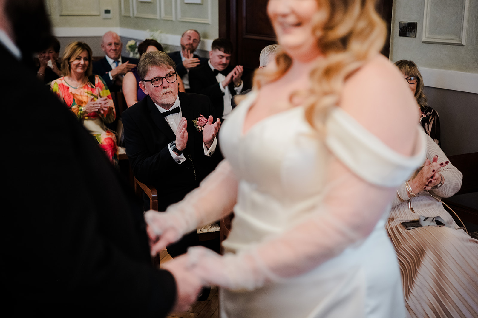 Congratulations after the ceremony