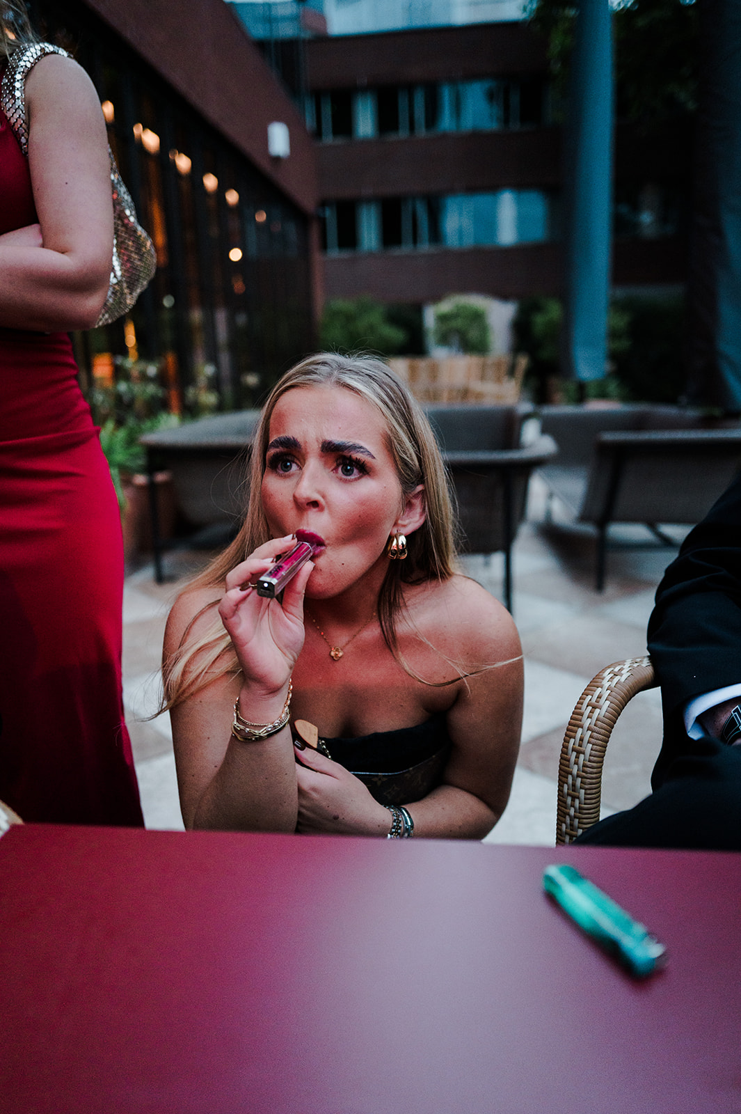 Candid moment in the pavilion