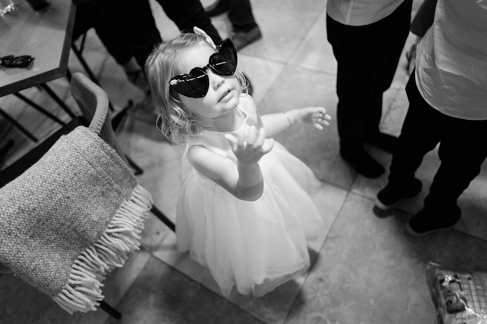 The pavilion reception — guests celebrating