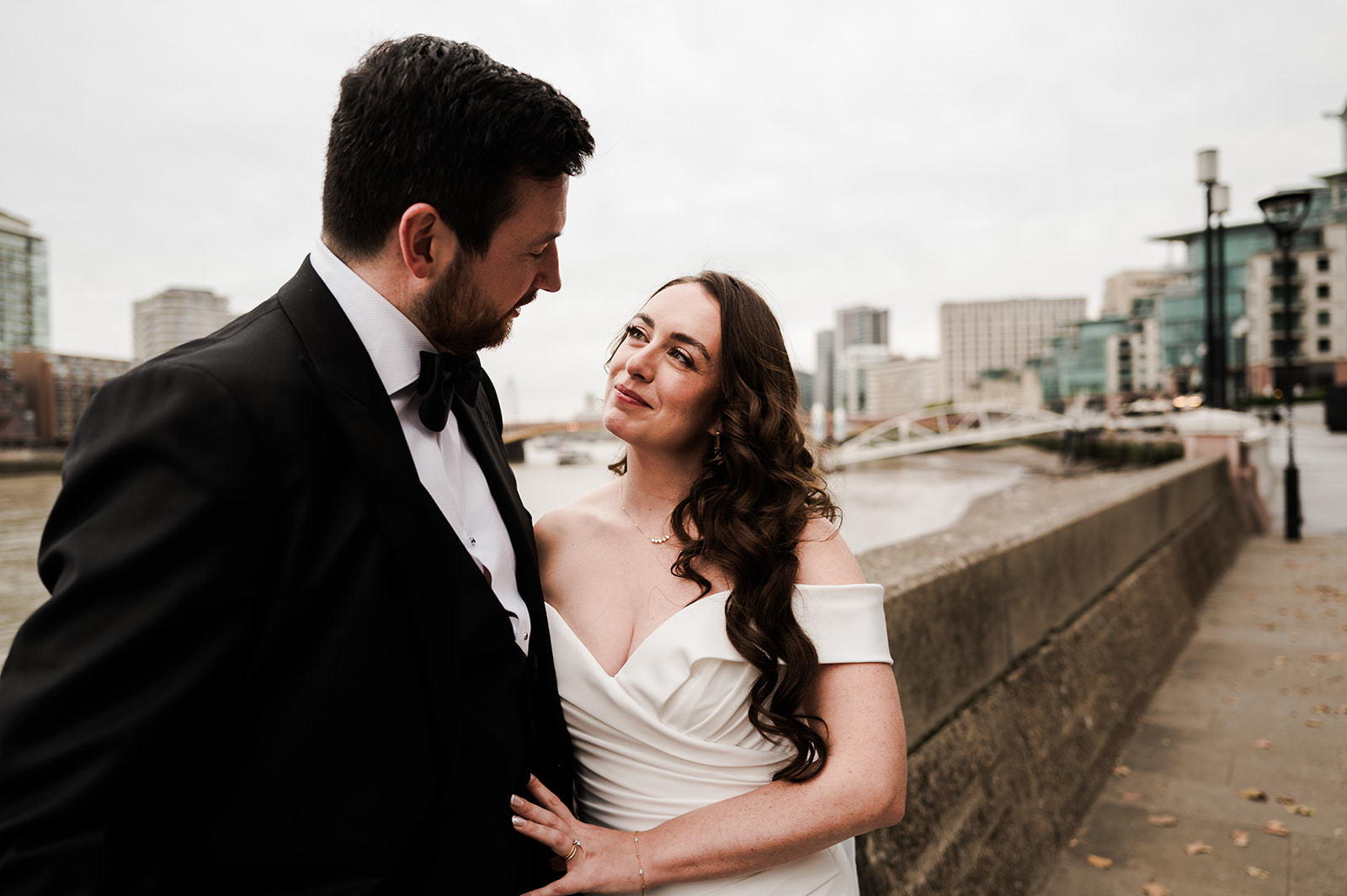 Chloe and Jon on the steps of Brunswick House
