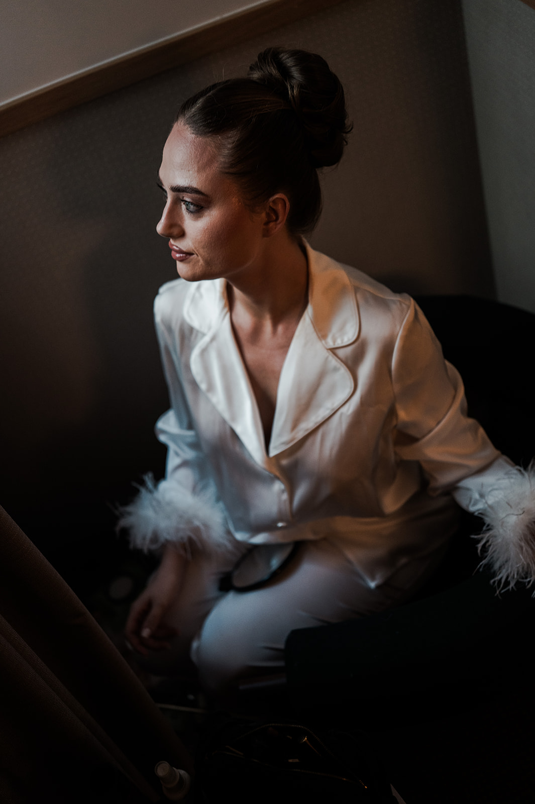 Wedding morning — portrait detail