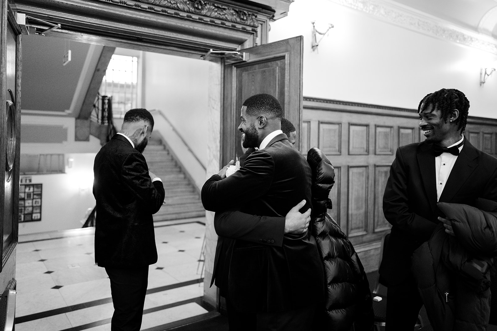 The ceremony — guests and couple