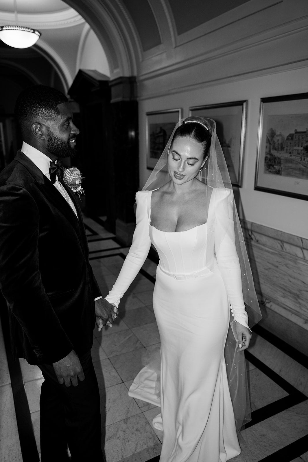 Natural portrait — Sophie and Dan at Islington Town Hall