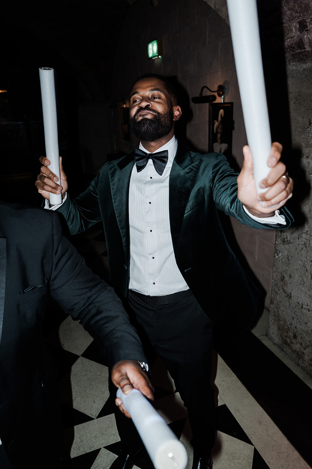 Evening party — candid moment