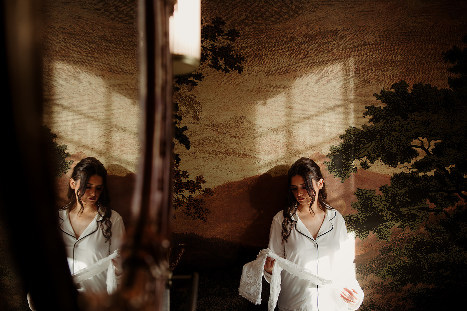 Jolene getting ready in the morning light
