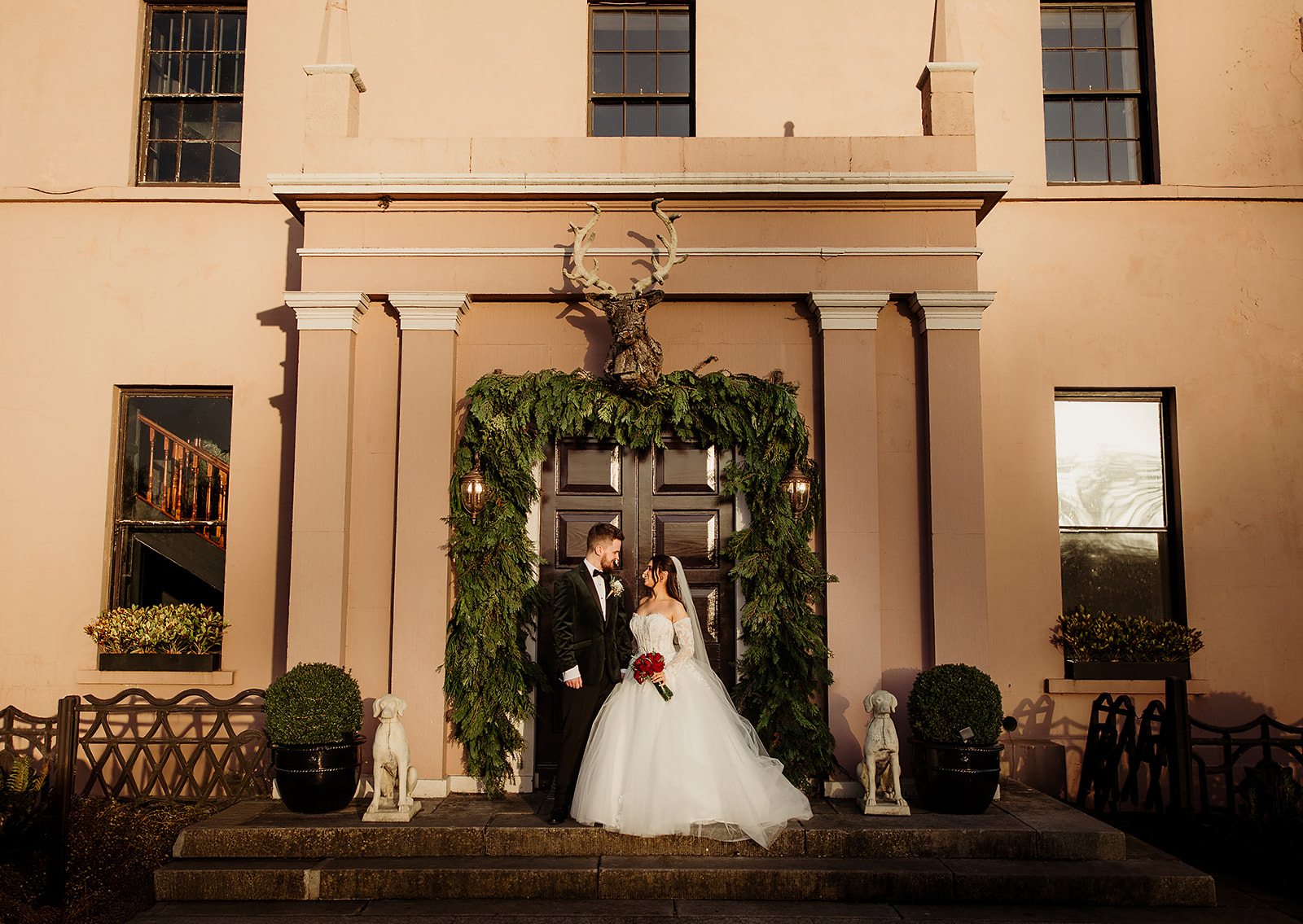 Jolene and Sean outside Boyne Hill House