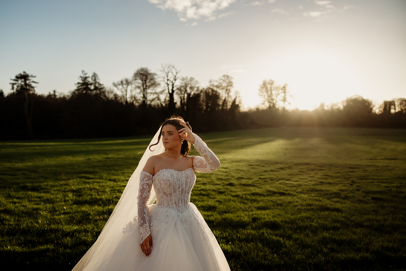 Jolene in the late afternoon light at Boyne Hill House